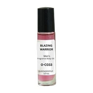 Blazing Warrior Men's Body Oil 10 ml Fragrance All Natural 1/3 oz Roll-On Scent
